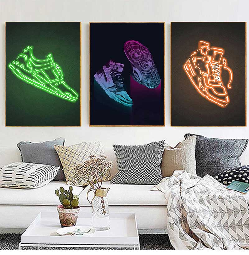 Waterproof Spray Shoe - Affiche d'art mural de baskets de